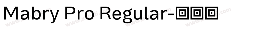 Mabry Pro Regular字体转换
